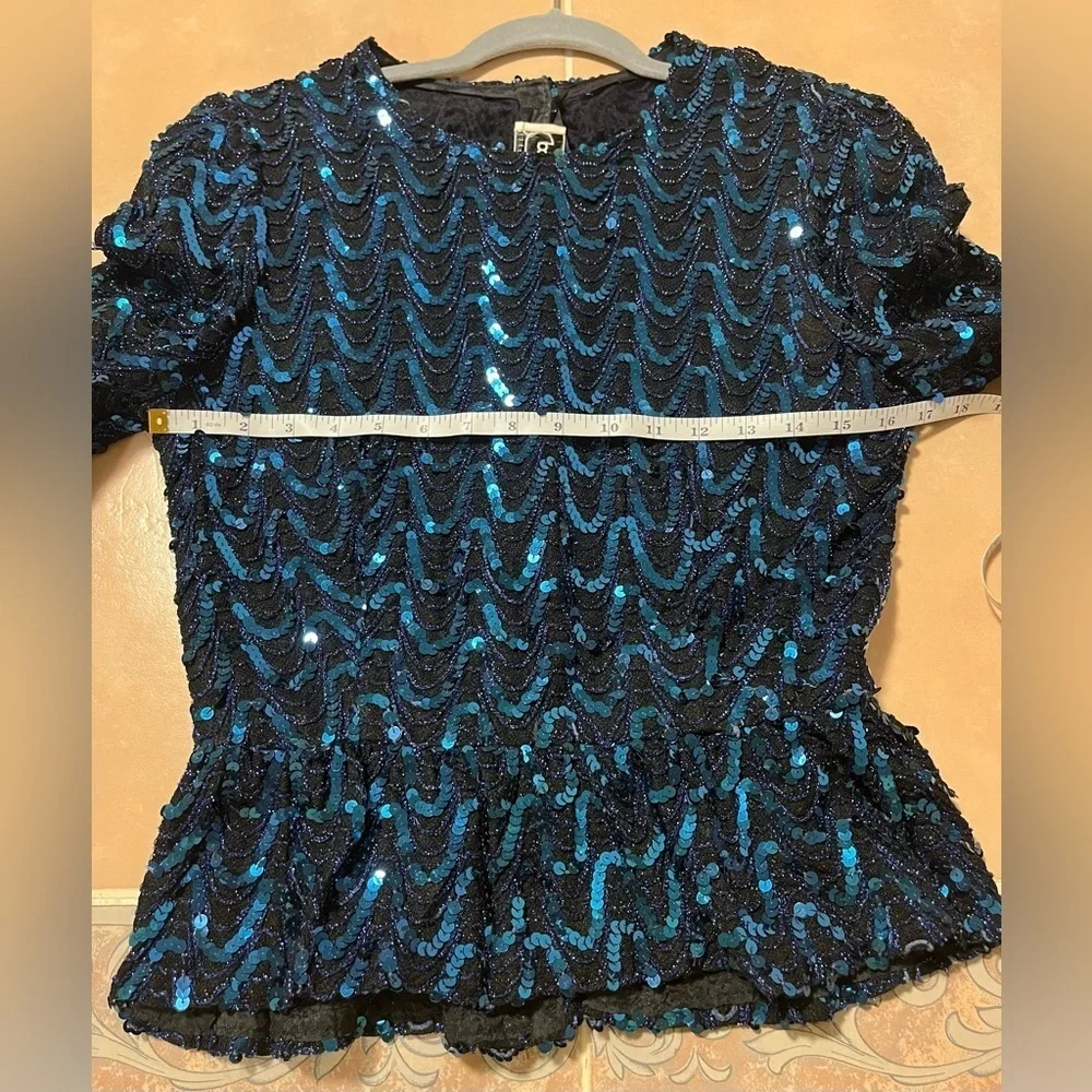 Vintage Sequin Jacket / Top – Paillette Party